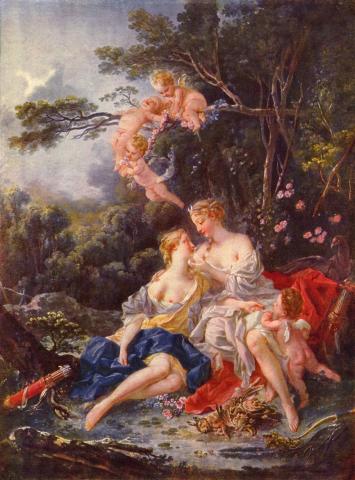 "Jupiter and Callisto" François Boucher 1743
